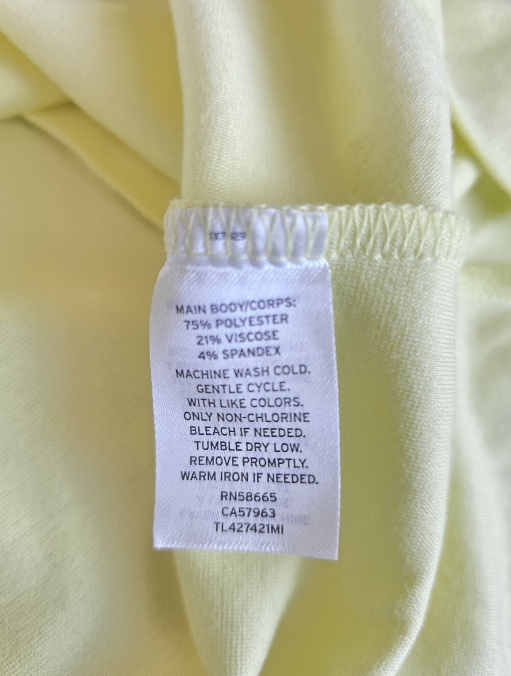 Leith Yellow Scoop Midi Tank Dress with Side Slit - Picture 6 of 6
